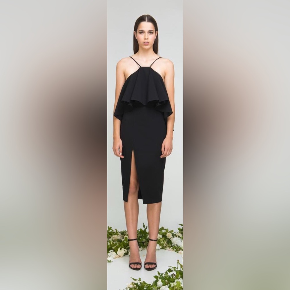 Black Halter Midi Dress (FINAL SALE🩵)